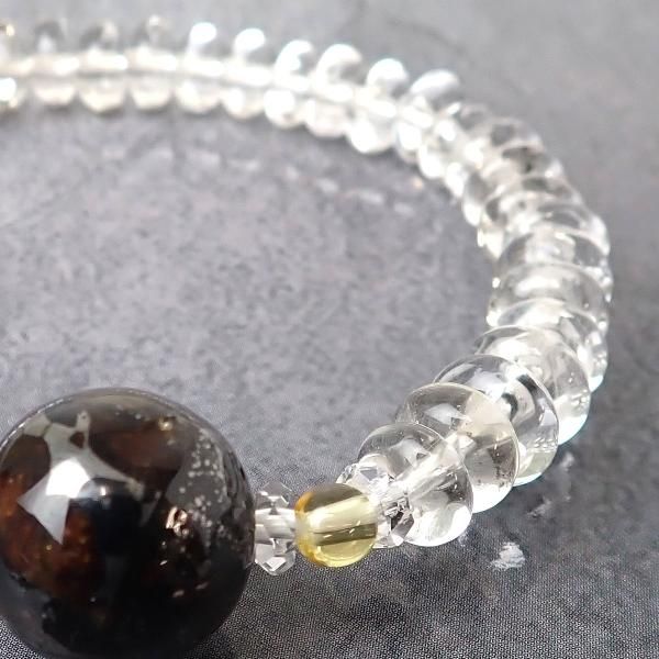 10mm ファッション 【半額‼️】 パラサイト隕石ブレスレット