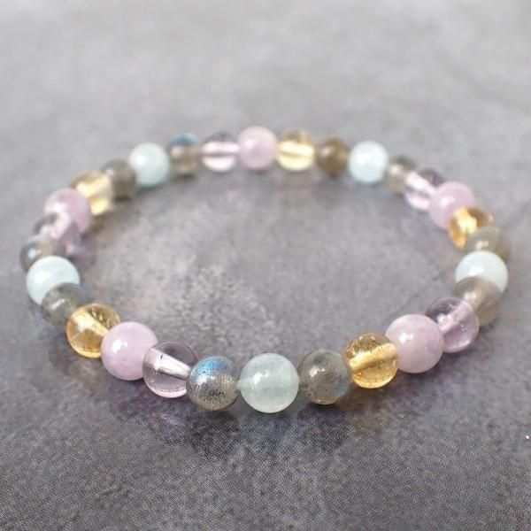 ⭐️ラブラドライト•アクアマリン⭐️ ラブラドライト & アクア