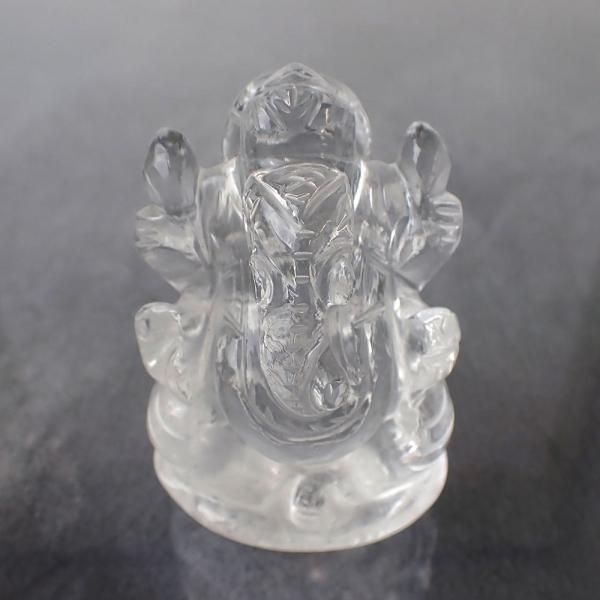 ヒマラヤ水晶 ガネーシャ 縦67mm x 横42mm x 奥31mm [OK304