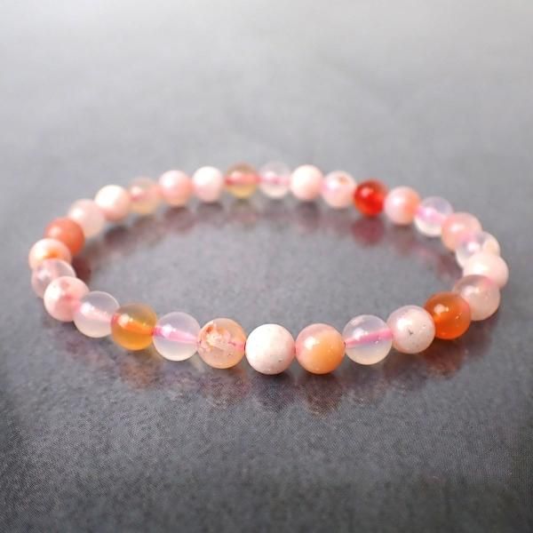 ラリマー&夜桜さくら瑪瑙（10mm） ラリマー&夜桜さくら瑪瑙（10mm）