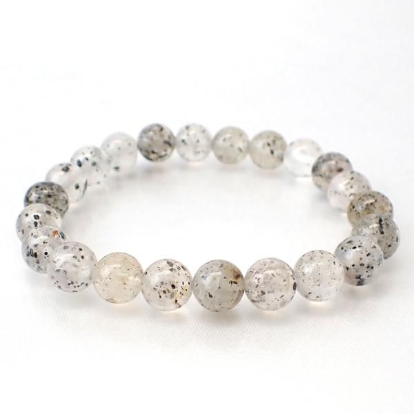 ドラゴンフルーツクォーツ ラウンド 8mm 内周15 - 15.5cm ブレスレット