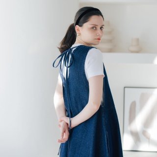 denim one-piece<img class='new_mark_img2' src='https://img.shop-pro.jp/img/new/icons8.gif' style='border:none;display:inline;margin:0px;padding:0px;width:auto;' />