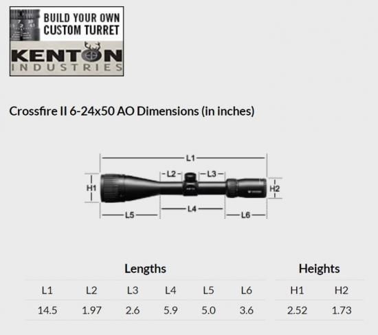 VORTEX Crossfire II 6-24x50 AO BDC スコープ