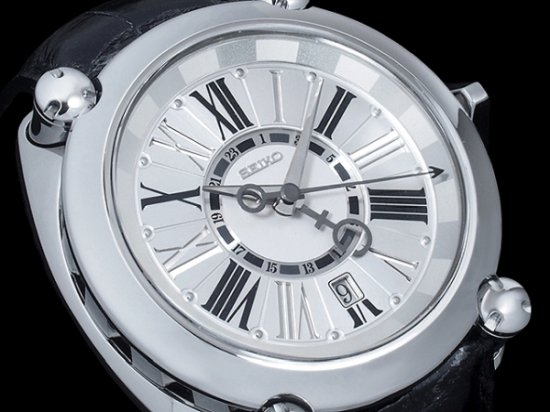 セイコー SEIKO ガランテ GMT SBLM005 メンズ 腕時計 8L36-00C0 デイト レッド 文字盤 オートマ 自動巻き ウォッチ Galante VLP 90208435
