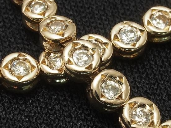 ダイヤモンド/1.00ct テニス ブレスレット K18YG - ジュエリー・時計【ジュエル&ウォッチサプライ】