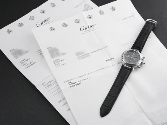 カルティエ パシャ 38mm クロノグラフ 2004年限定 W3107355 仕上