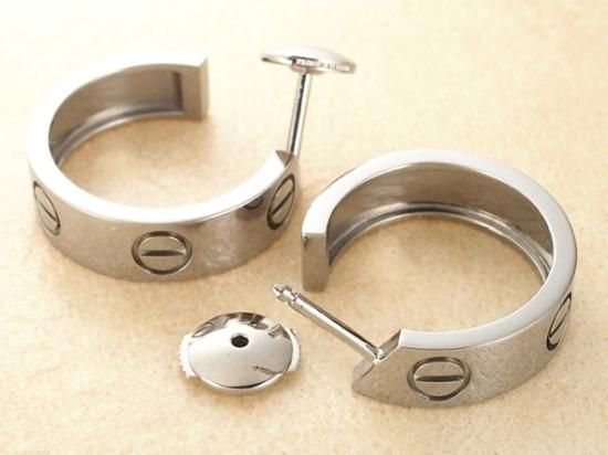 希少】カルティエ K18 ヴィンテージ フープ ピアス 片耳用 5049