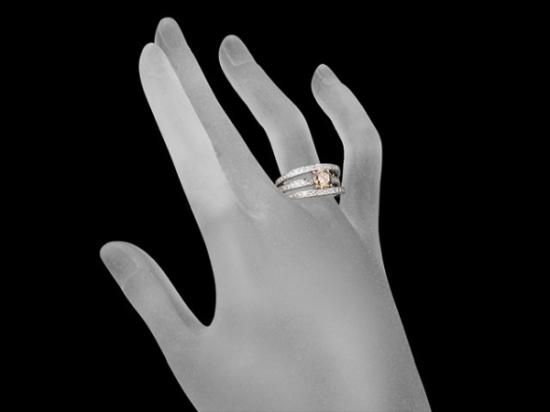 1Pダイヤモンド/1.022ct ダイヤ/0.79ct デザイン リング Pt900