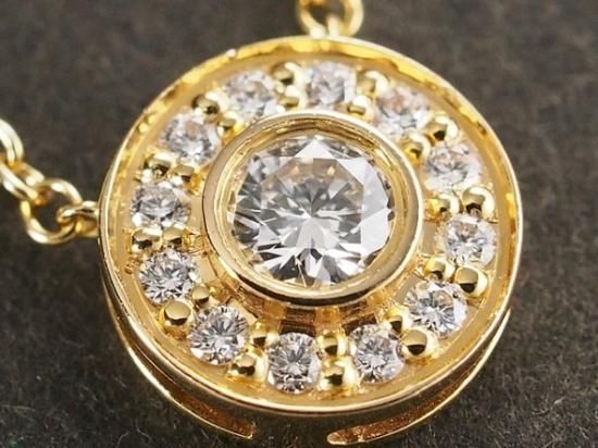 ティファニー サークレットミニ ダイヤモンド ネックレス K18YG ティファニー サークレットミニ ダイヤモンド ネックレス K18YG