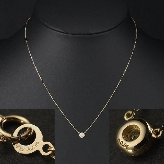AHKAH k18 プリンシパル　ダイヤモンド　ネックレス アーカー プリンシパル ダイヤモンド/0.06ct ネックレス K18YG