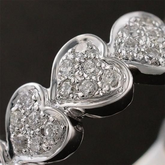 ポンテヴェキオ ダイヤモンド/0.30ct ハート デザイン リング ポンテヴェキオ ダイヤモンド/0.30ct ハート デザイン リング
