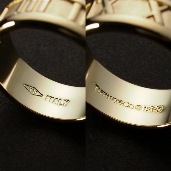 TIFFANY&Co. ティファニー アトラス リング 指輪 15.5号 18金 K18ホワイトゴールド レディース 中古