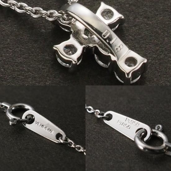 ヴァンドーム青山 ダイヤモンド/0.18ct クロス デザイン ヴァンドーム青山 ダイヤモンド/0.18ct クロス デザイン