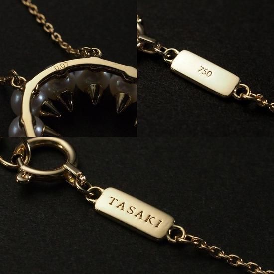 タサキ パール ダイヤ/0.07ct デインジャー ハート ネックレス タサキ パール ダイヤ/0.07ct デインジャー ハート ネックレス