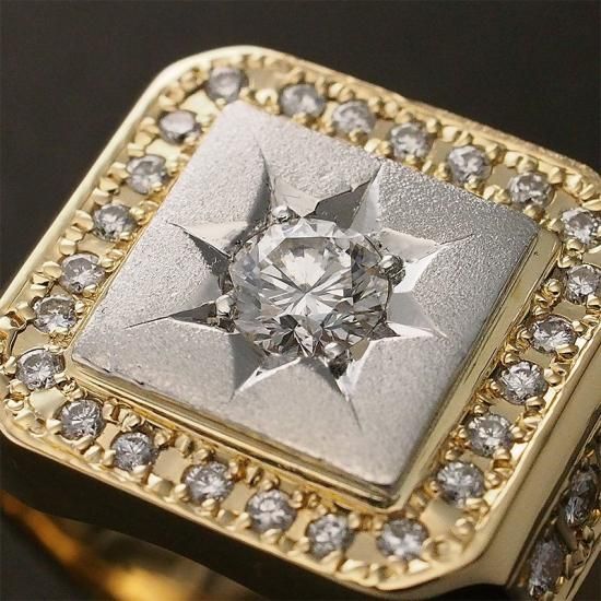 楽天市場】K18 天然 ダイヤモンド 計0.17ct 取り巻き フラワー