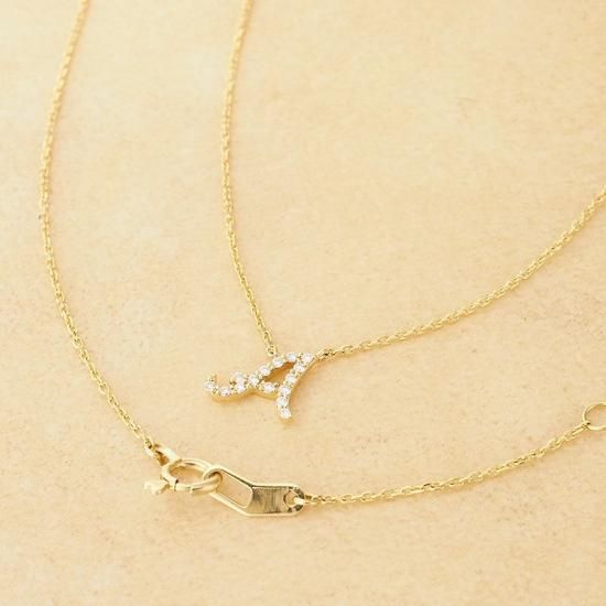 スタージュエリー ダイヤモンド/0.04ct イニシャル A デザイン