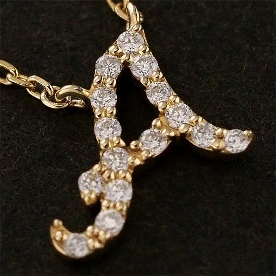a*a様 スタージュエリー　ネックレス スタージュエリー ダイヤモンド/0.04ct イニシャル A デザイン