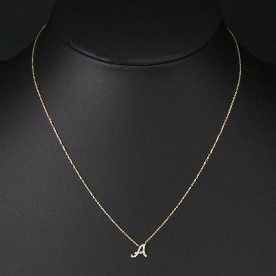 a*a様 スタージュエリー　ネックレス スタージュエリー ダイヤモンド/0.04ct イニシャル A デザイン