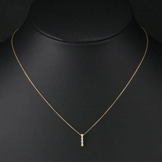 エテ ダイヤモンド/0.07ct デザイン ネックレス K18YG