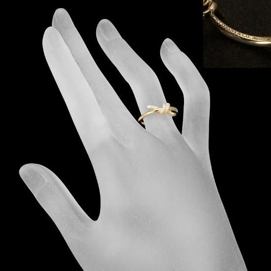 Tiffany & Co. - TIFFANY ノーツナローリング K18 750の通販 by