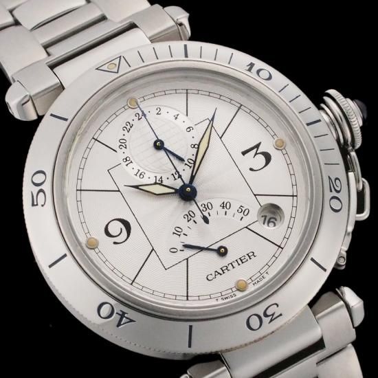 Cartier カルティエ CARTIER W3103755 パシャ38mm GMT パワー