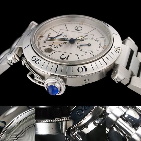 Cartier カルティエ CARTIER W3103755 パシャ38mm GMT パワー