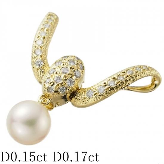 ミキモト パール/7.5mm ダイヤ/0.17ct 0.15ct ペンダントトップ ミキモト パール/7.5mm ダイヤ/0.17ct 0.15ct ペンダントトップ