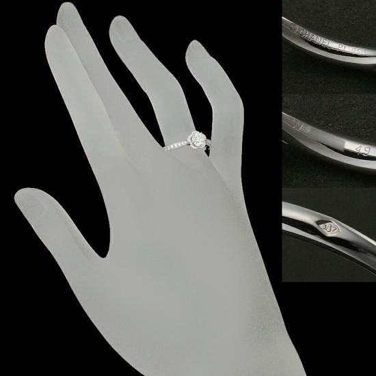 シャネル F-VVS1-V ダイヤモンド/0.51ct カメリア コレクション