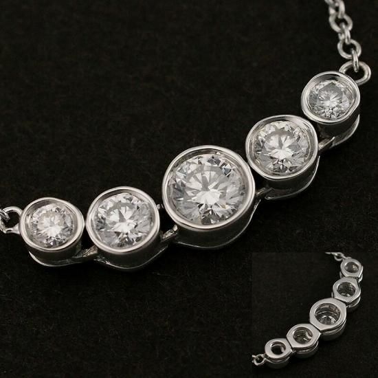 TIFFANY &Co. ジャズ　グラジュエイテッド　ダイヤモンドネックレス ティファニー ダイヤモンド ジャズ グラジュエイテッド