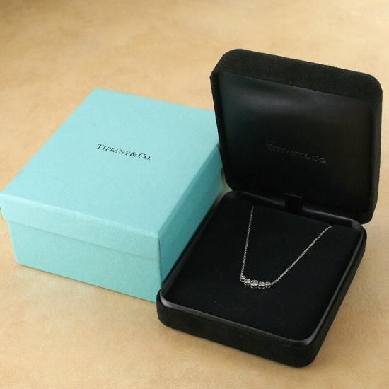 TIFFANY &Co. ジャズ　グラジュエイテッド　ダイヤモンドネックレス TIFFANY&Co. (新品仕上げ済) ティファニー TIFFANY ジャズ グラ