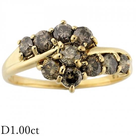 【楽ギフ_包装】 リング ダイヤモンド/1.00ct K18YG I3074 19.5号 アクセサリー