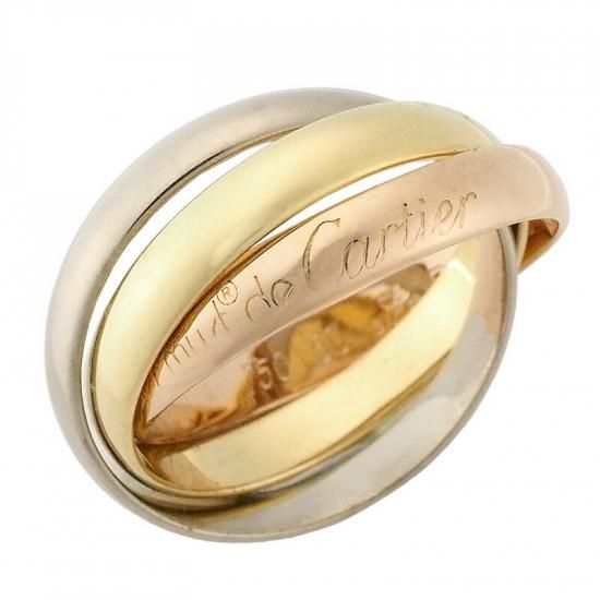 Cartier カルティエ トリニティ 750ゴールド 3連50号 K18 Cartier カルティエ ネックレス トリニティ スリーカラー K18 750 新品