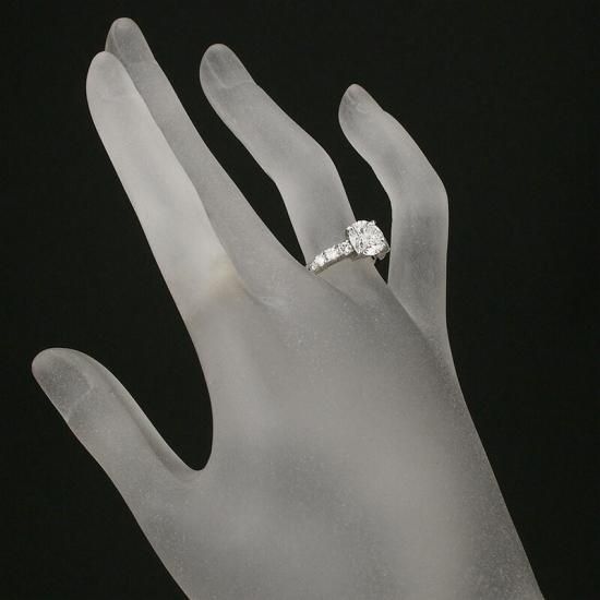 ダイヤモンド/2.04ct ダイヤ/0.62ct リング Pt900 12号