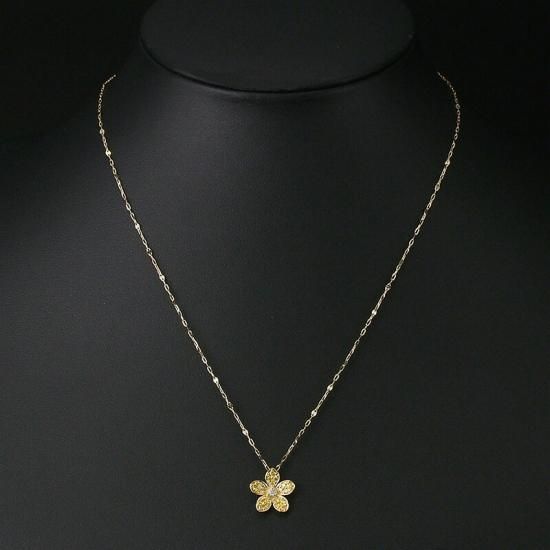 ダイヤモンド/0.30ct ネックレス K18YG - ジュエリー・時計