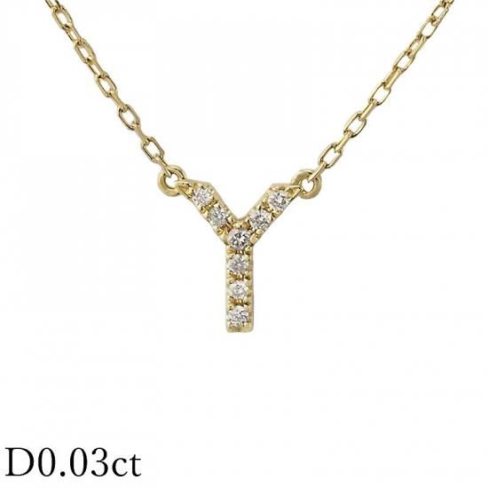 ⭐︎AHKAH アーカー K18YG イニシャルネックレスY