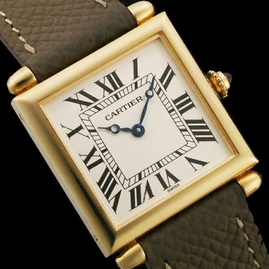 カルティエ タンク オビュ W1512256 K18YG クオーツ - ジュエリー