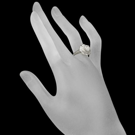 ダイヤモンド/1.30ct 0.72ct リング Pt900 12号 - ジュエリー・時計