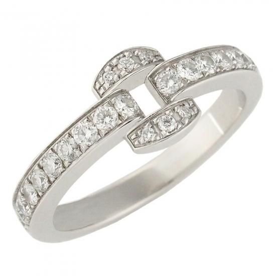 ピアジェ 23P ダイヤモンド ミス プロトコール リング K18WG #54