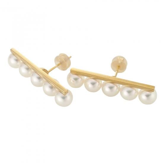 タサキ あこや真珠 パール/5.7mm バランス プラス ピアス E-4463