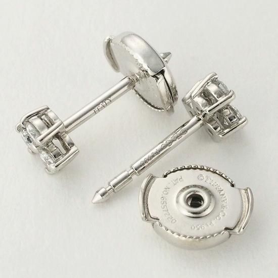 ティファニー ダイヤモンド アリア ピアス Pt950 - ジュエリー・時計