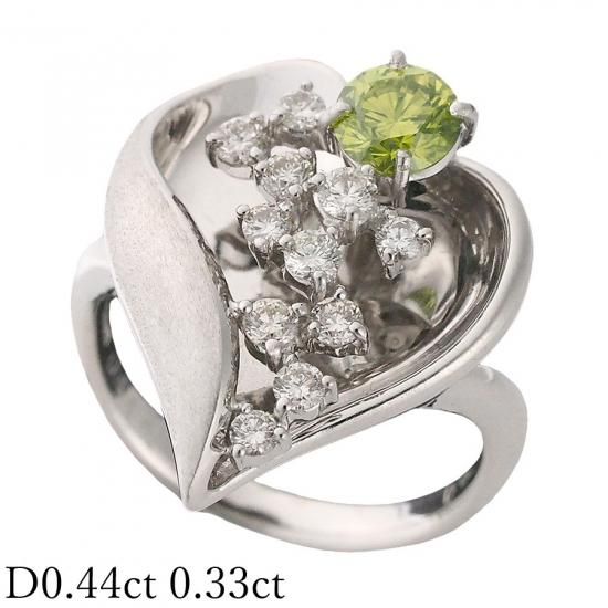 ダイヤモンド（トリート）計0.20ct K18 リング 楽天市場】K18YG ダイヤモンド V字 中石 0.3ct リング【0.55ct