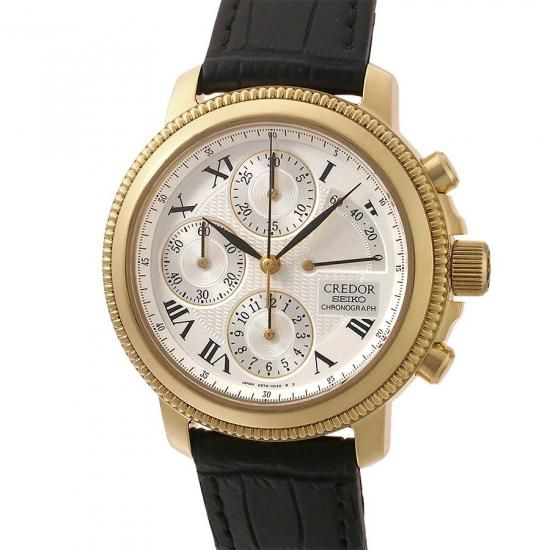 箔押し トール SSP セイコー クレドール クロノグラフ パワーリザーブ 6S74-0020