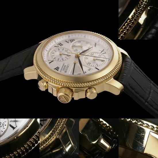 セイコー クレドール クロノグラフ パワーリザーブ 6S74-0020