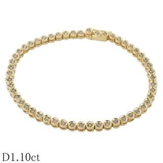 ◎0.50ct スタイリッシュな輝きK18PG天然ダイヤモンド バングル　ブレス ブレスレット - ジュエリー・時計【ジュエル＆ウォッチサプライ】