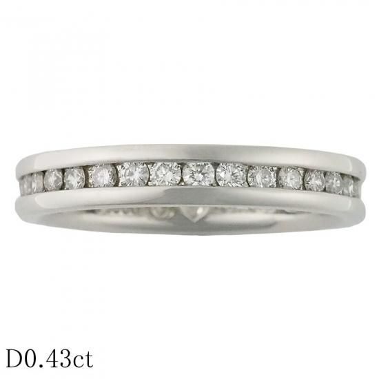ダイヤモンド/0.43ct デザイン リング Pt900 7号 - ジュエリー・時計