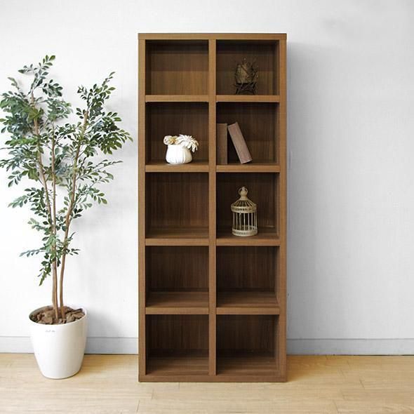 幅743×高さ1800mm】ハイシェルフ 無駄を省いたシンプルなデザインの