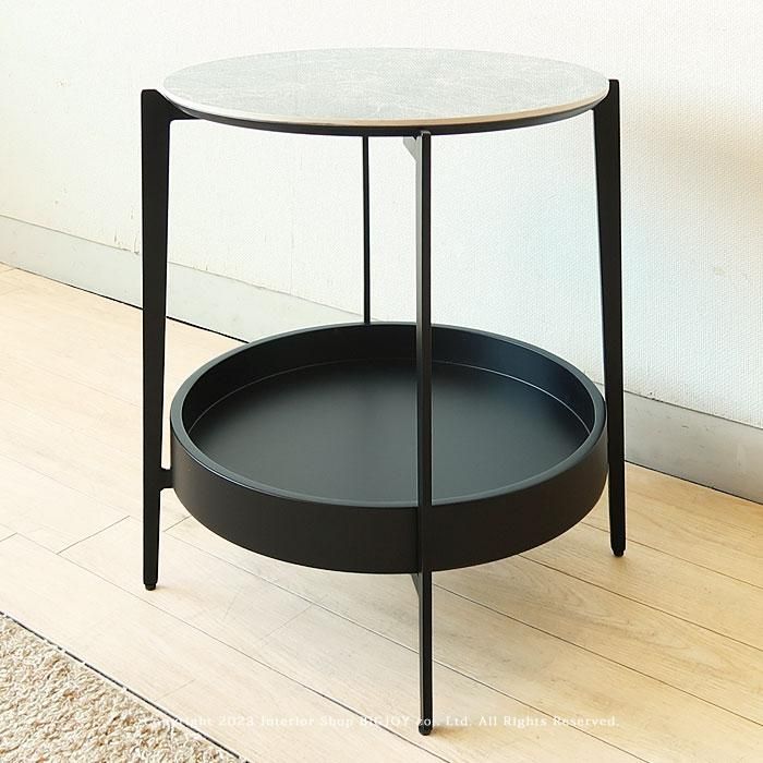 サイドテーブル 円形 大理石風 天板 ソファーテーブル 楽天市場】サイドテーブル 丸 収納付き ノーゼン サイドテーブル