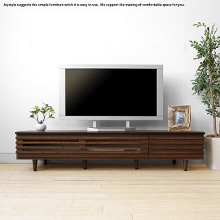 テレビ台 格子状の前板デザインがオシャレでかっこいいテレビボード ウォールナット色 開梱設置配送 幅150cm アルダー材 木製