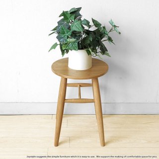 スツール オーク材 直径32cmの丸い板座 オーク無垢材 オーク天然木 木製椅子 ナチュラルテイスト 北欧テイスト