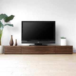 テレビ台 和モダンテイストなテレビボード 開梱設置配送 幅240cm ウォールナット材 ウォールナット無垢材 木製